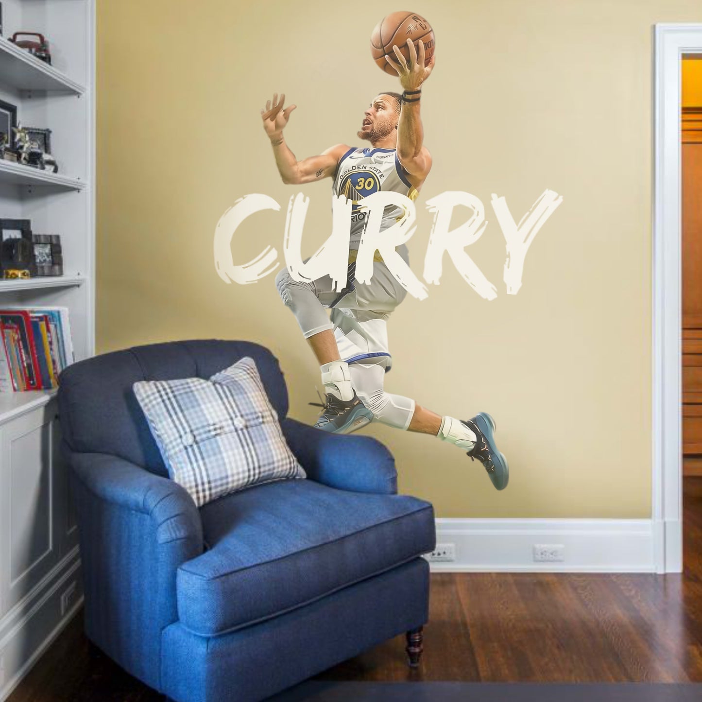 Stephen Curry Wall Decal NBA Wall Sticker Basketball Wall Art For Boy Room Decor