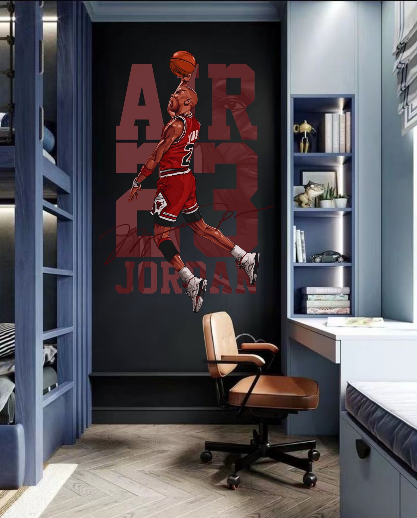 Removable Vinyl Removable Michael Jordan Wall Sticker NBA Basketball Wall Decal Michael Jordan Wallpaper For Living Room
