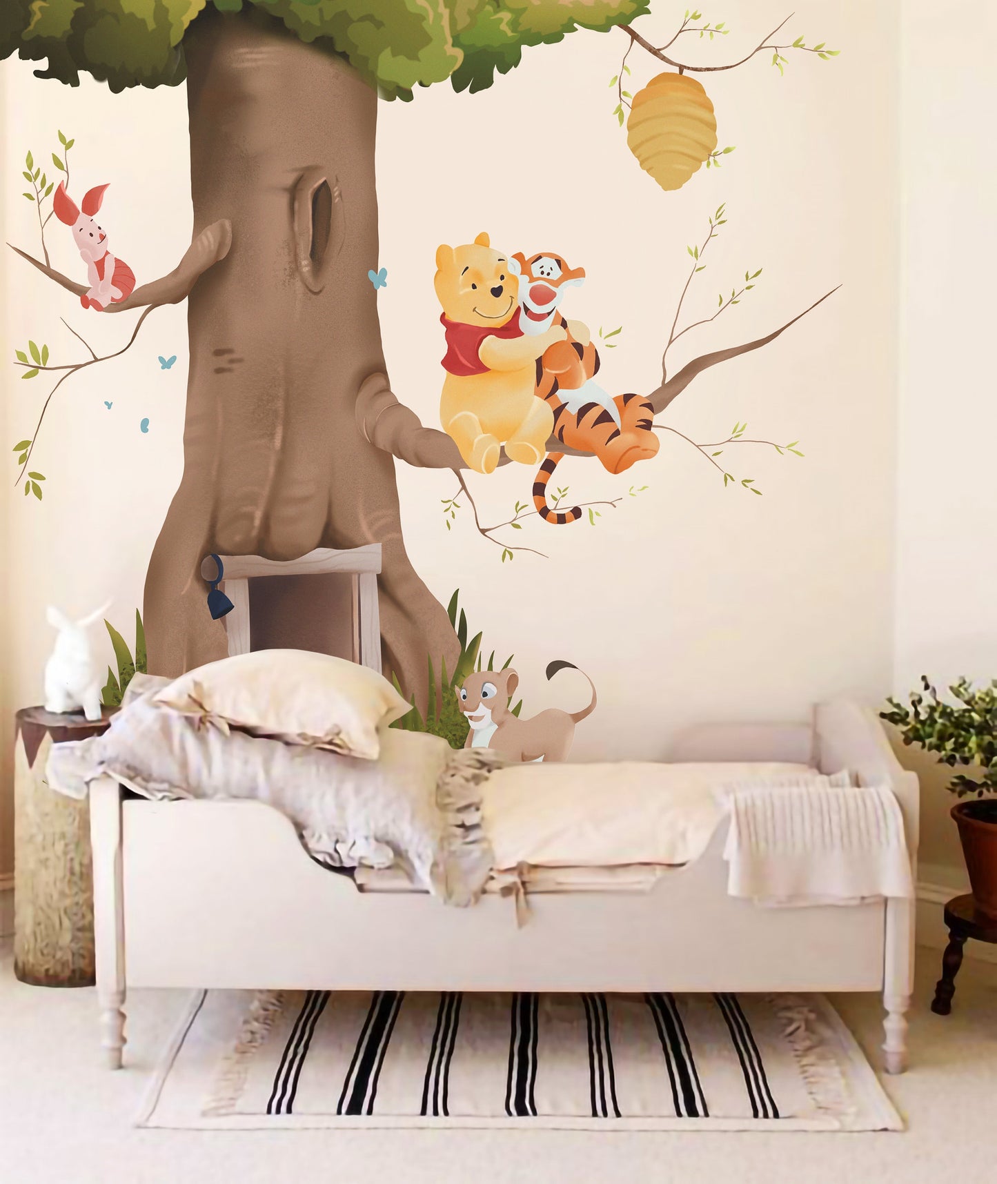 Disney Winnie the Pooh And Tigger In Tree With Lion Wall Decal Sticker Baby Nursery Room decoration