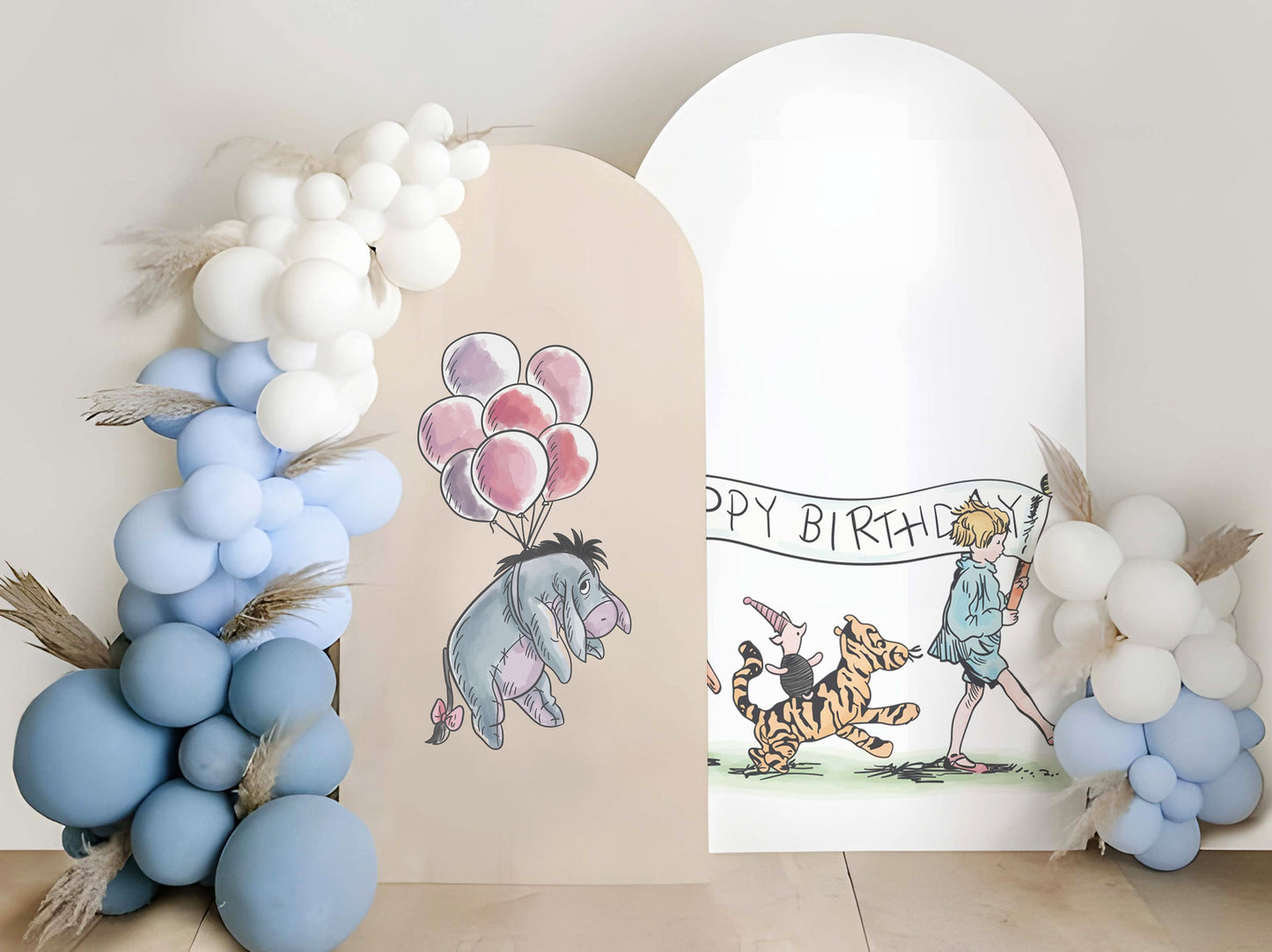 Baby Shower Decor Classic Winnie the Pooh Wall Decal Eeyore Wall Sticker Disney Wall Art Baby Shower Decal And Baby Birthday Decor